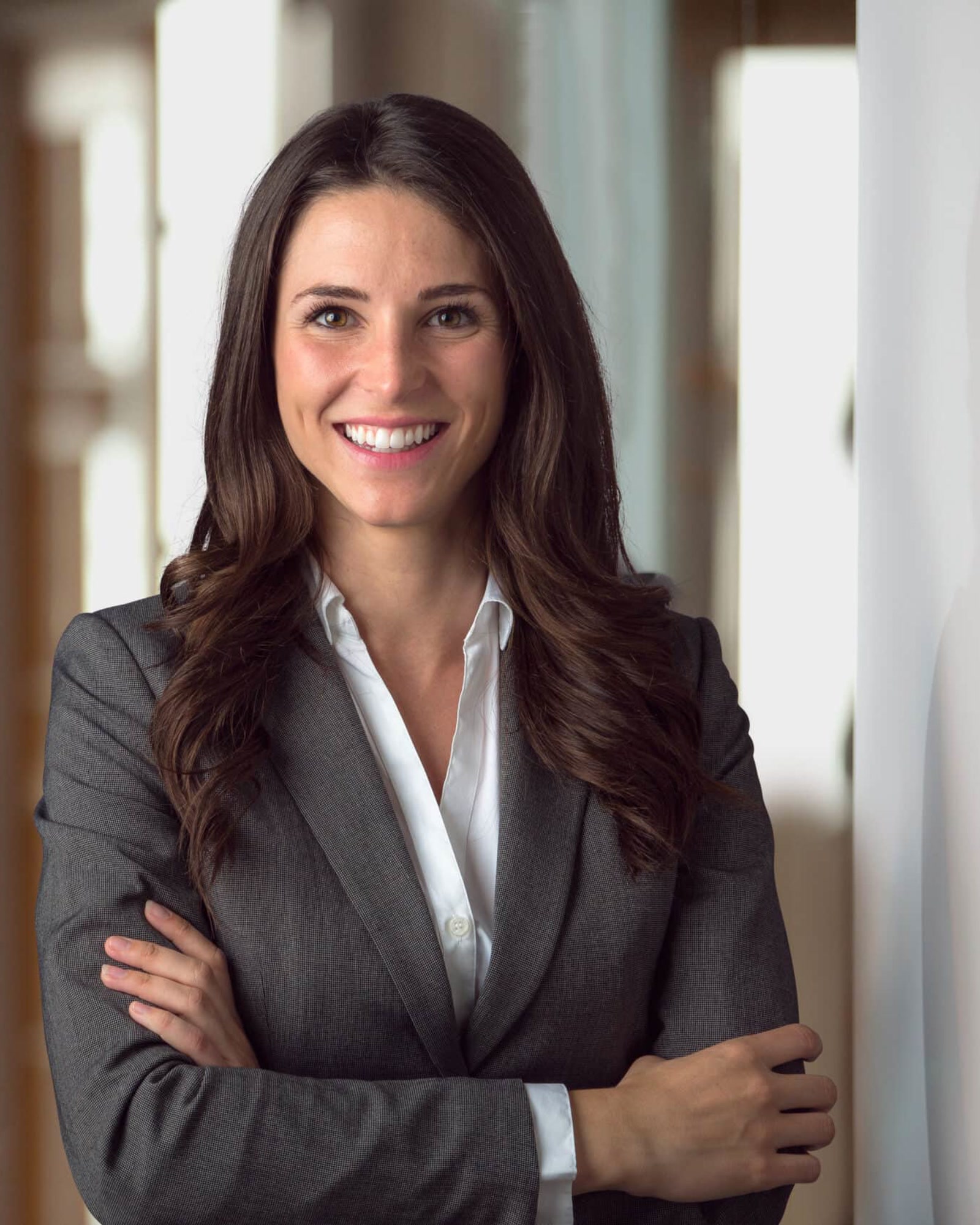 A dedicated virtual executive assistant in a modern office